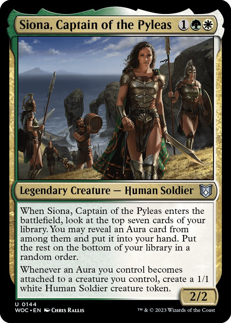Siona, Captain of the Pyleas [Wilds of Eldraine Commander] | Empire Gaming NC