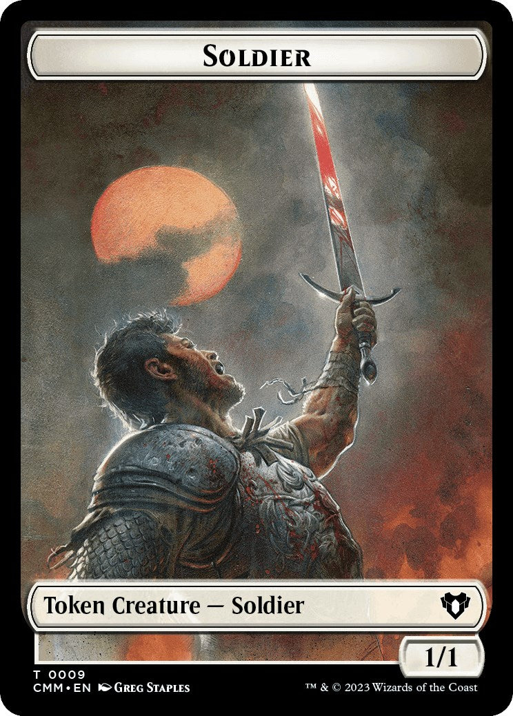 Soldier // Rat Double-Sided Token [Commander Masters Tokens] | Empire Gaming NC