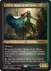 Lathril, Blade of the Elves (Foil Etched) [Media Promos] | Empire Gaming NC