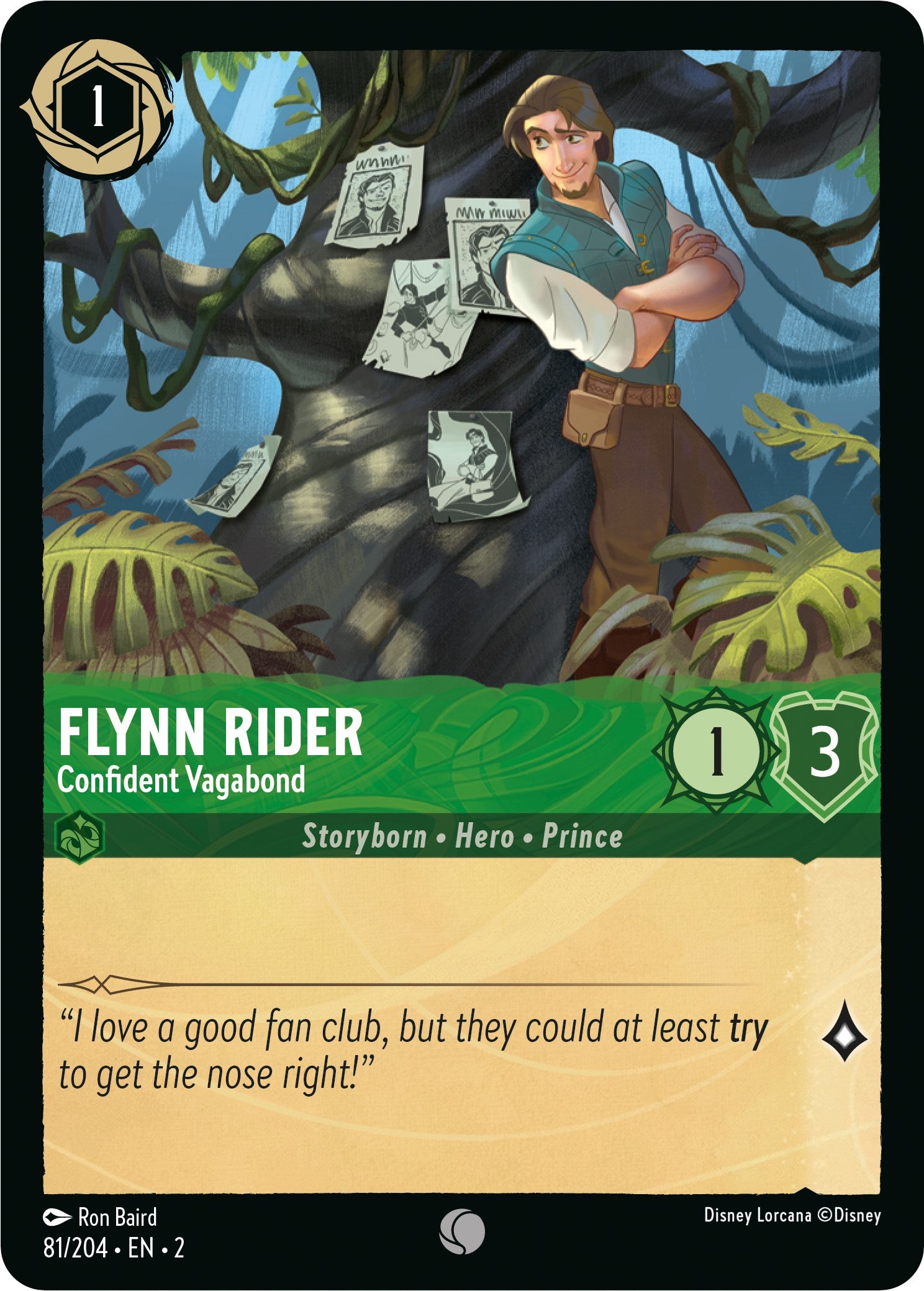 Flynn Rider - Confident Vagabond (81/204) [Rise of the Floodborn] | Empire Gaming NC