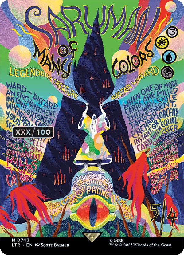 Saruman of Many Colors (Borderless Poster) (Serialized) [The Lord of the Rings: Tales of Middle-Earth] | Empire Gaming NC