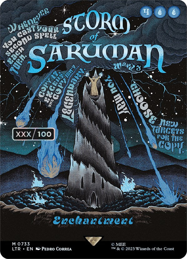 Storm of Saruman (Borderless Poster) (Serialized) [The Lord of the Rings: Tales of Middle-Earth] | Empire Gaming NC