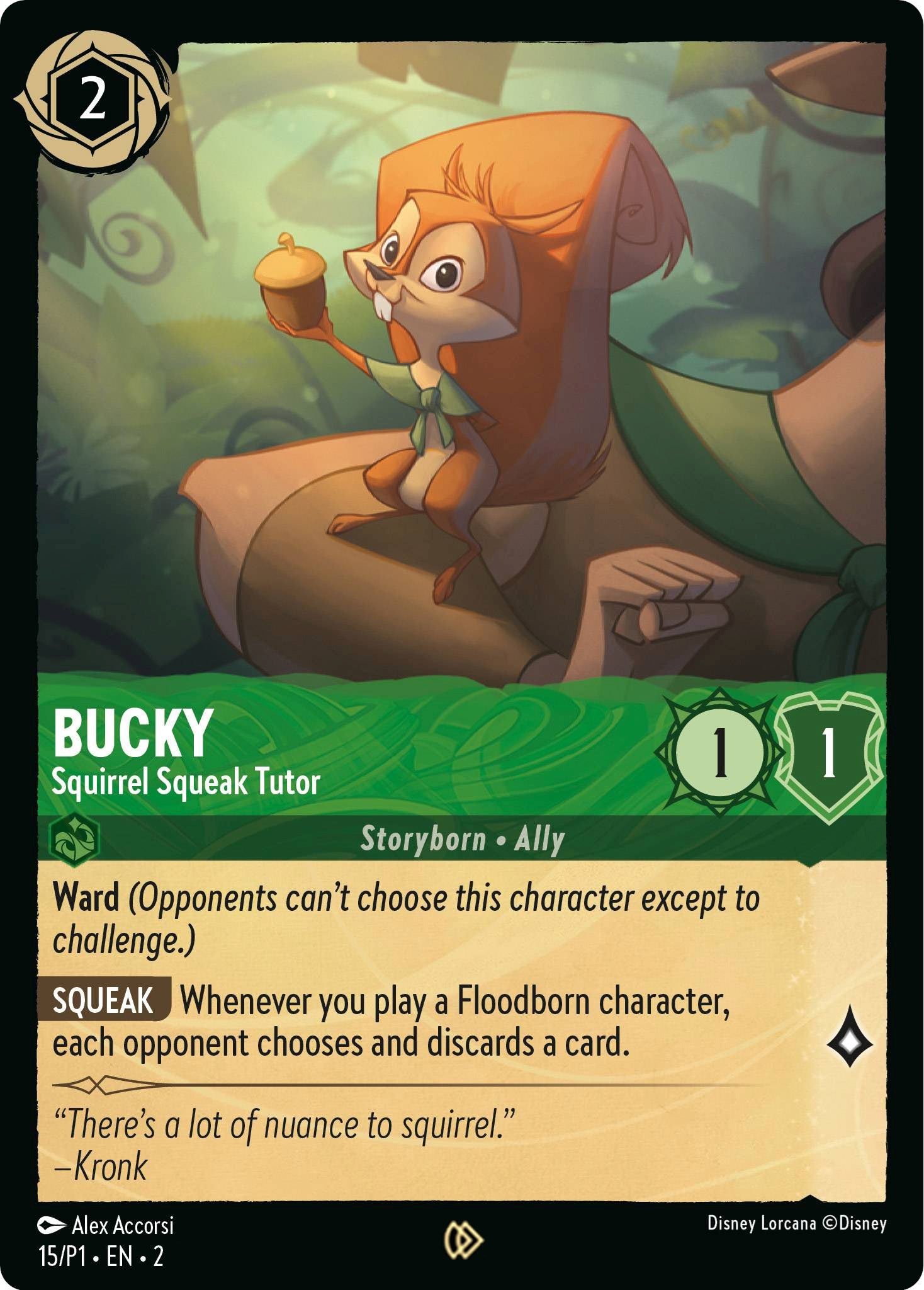 Bucky - Squirrel Squeak Tutor (15) [Promo Cards] | Empire Gaming NC