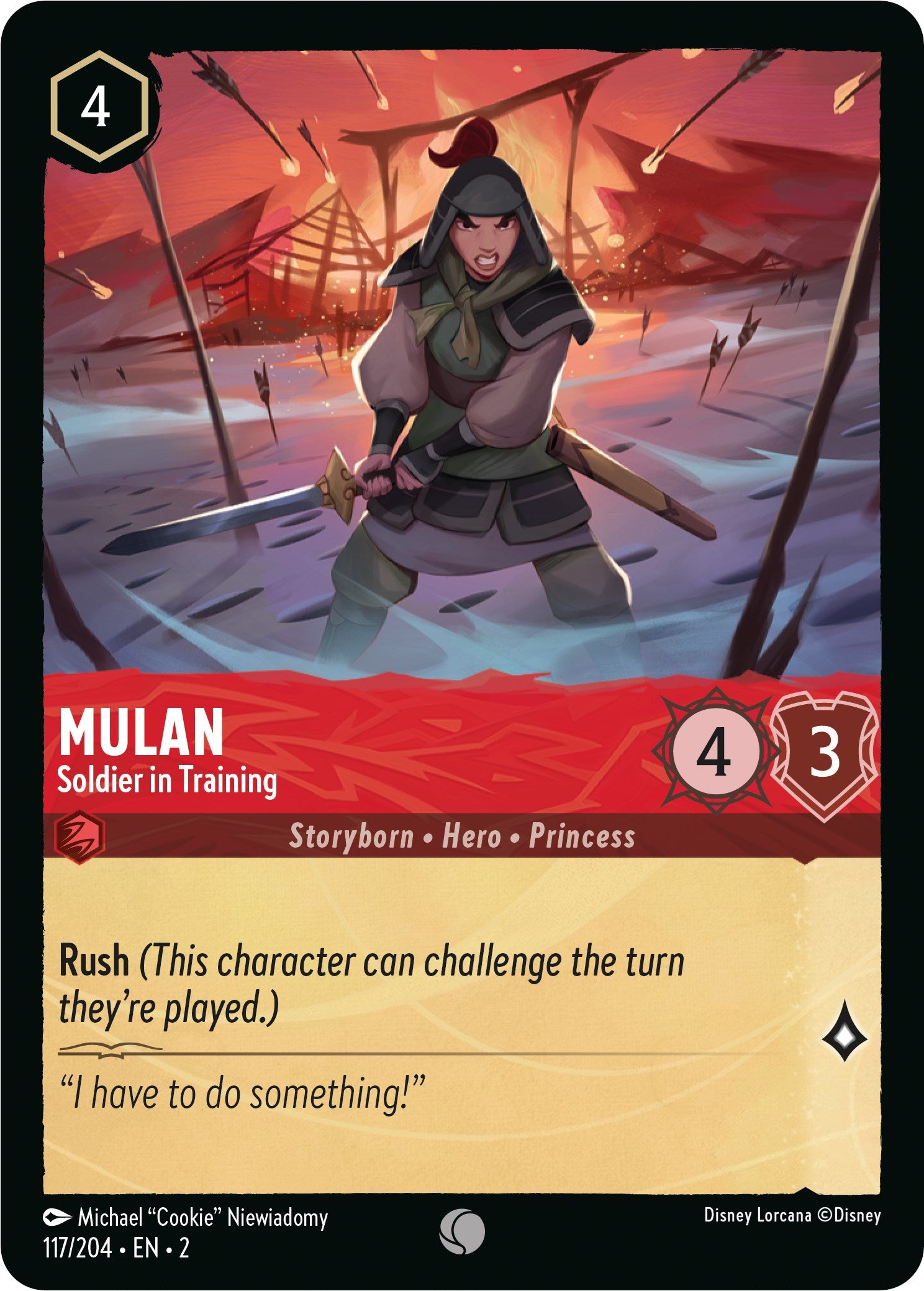Mulan - Soldier in Training (117/204) [Rise of the Floodborn] | Empire Gaming NC