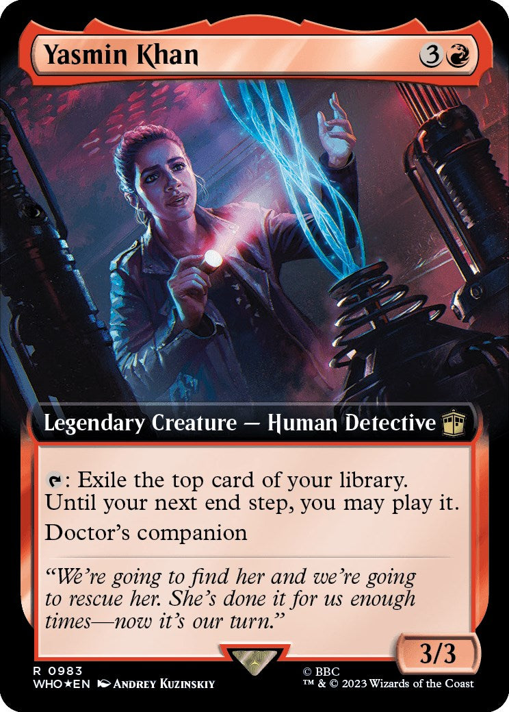 Yasmin Khan (Extended Art) (Surge Foil) [Doctor Who] | Empire Gaming NC