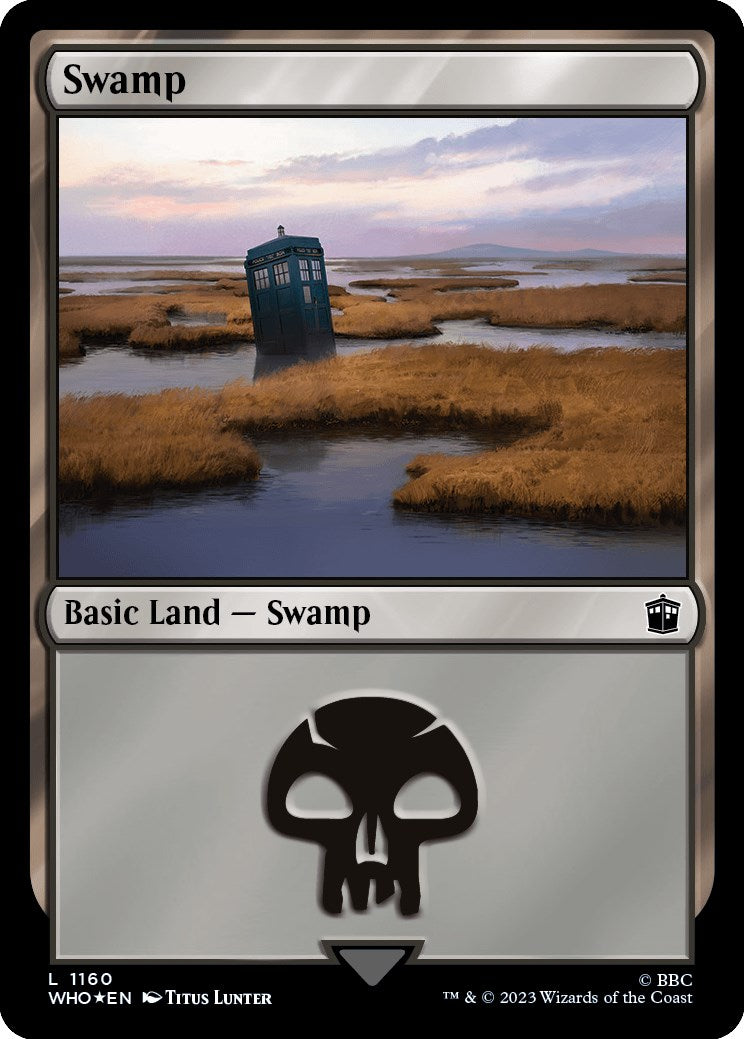 Swamp (1160) (Surge Foil) [Doctor Who] | Empire Gaming NC