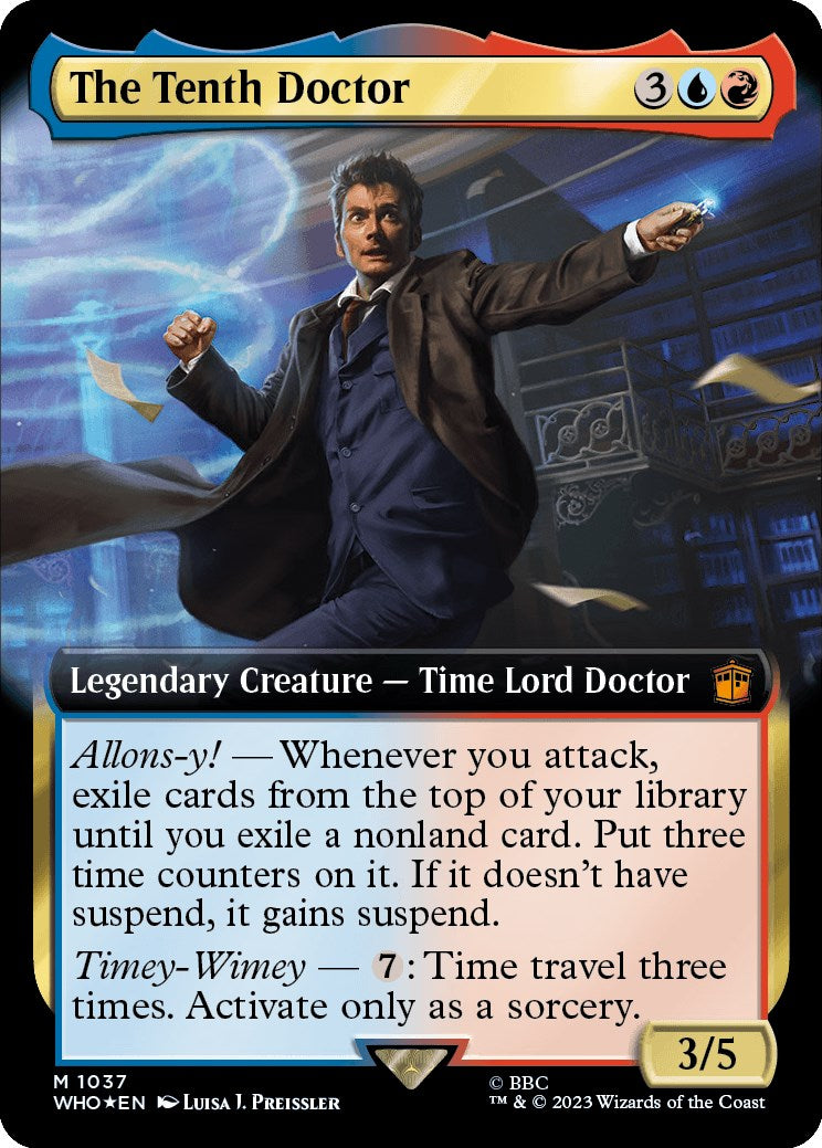 The Tenth Doctor (Extended Art) (Surge Foil) [Doctor Who] | Empire Gaming NC