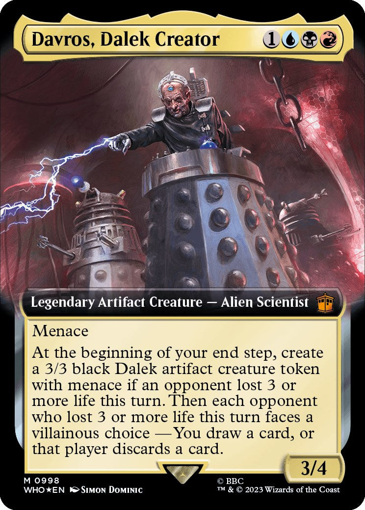 Davros, Dalek Creator (Extended Art) (Surge Foil) [Doctor Who] | Empire Gaming NC