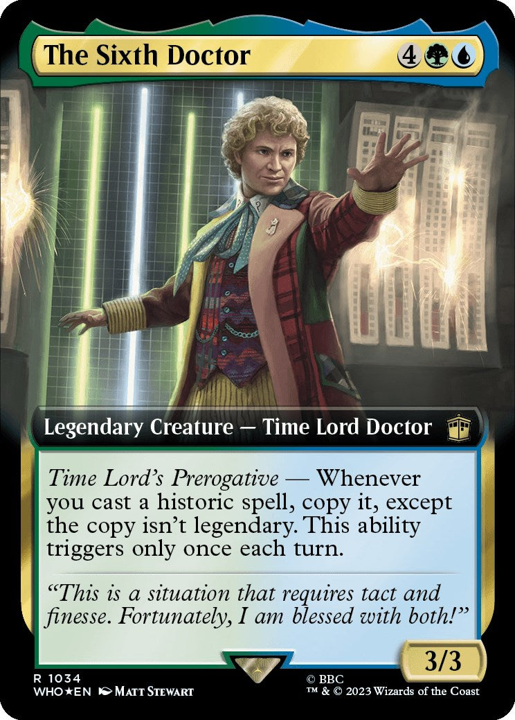 The Sixth Doctor (Extended Art) (Surge Foil) [Doctor Who] | Empire Gaming NC