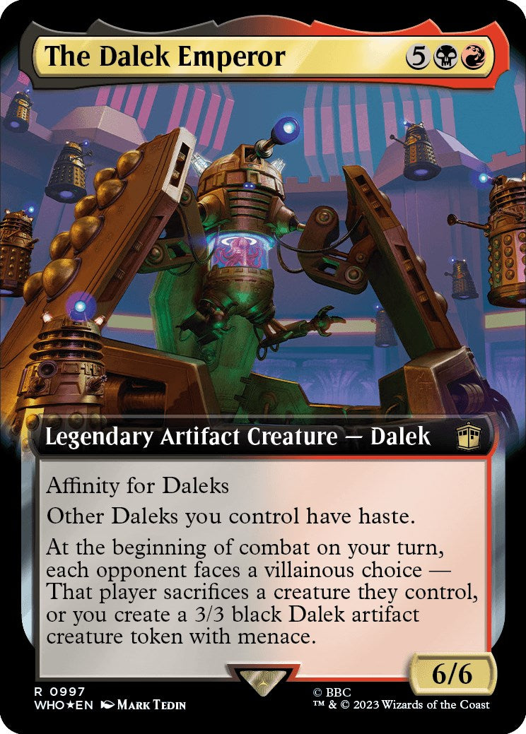 The Dalek Emperor (Extended Art) (Surge Foil) [Doctor Who] | Empire Gaming NC