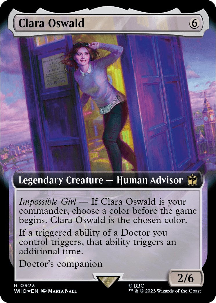 Clara Oswald (Extended Art) (Surge Foil) [Doctor Who] | Empire Gaming NC