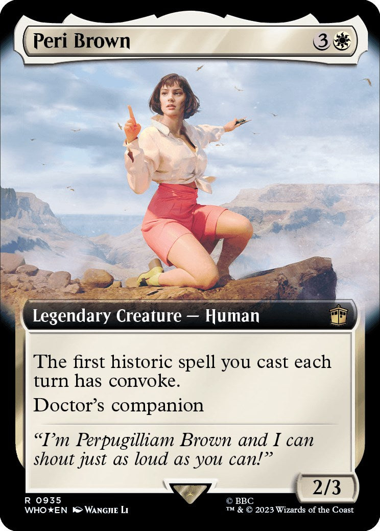 Peri Brown (Extended Art) (Surge Foil) [Doctor Who] | Empire Gaming NC