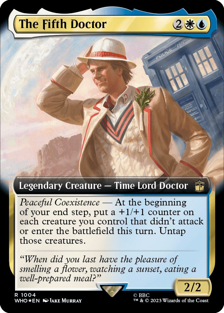 The Fifth Doctor (Extended Art) (Surge Foil) [Doctor Who] | Empire Gaming NC