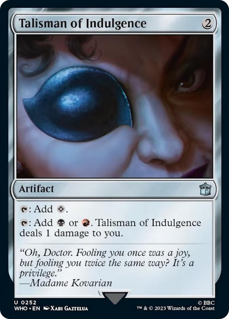 Talisman of Indulgence [Doctor Who] | Empire Gaming NC