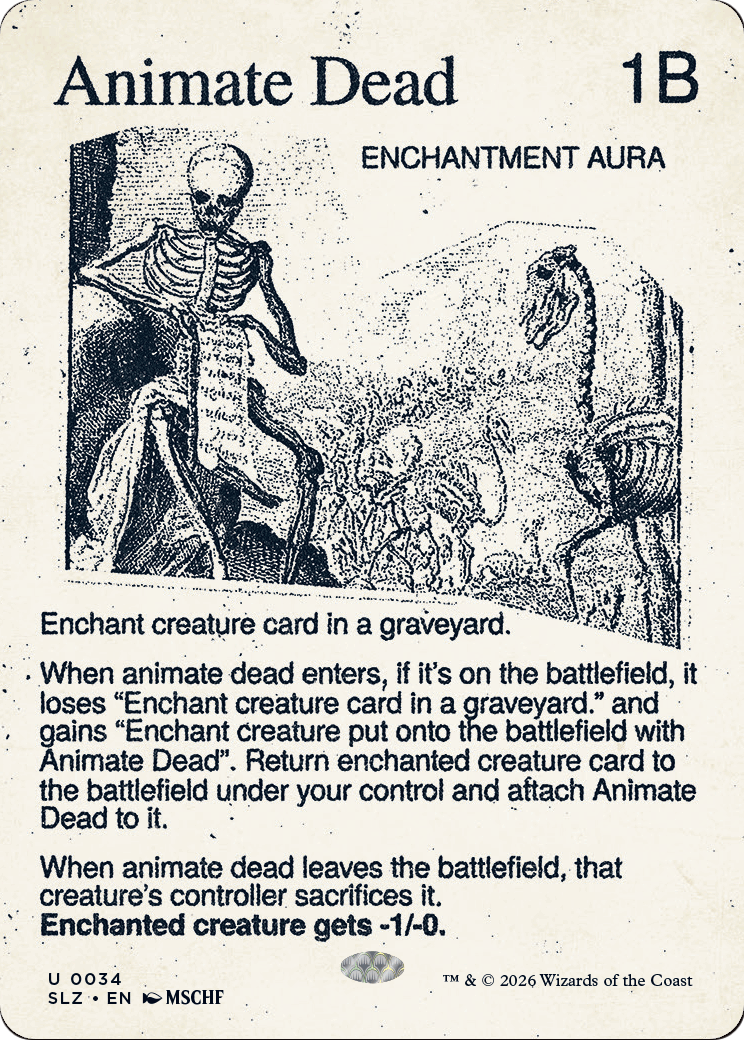 Animate Dead (0034) [Secret Lair x MSCHF: The Zeta Set] | Empire Gaming NC