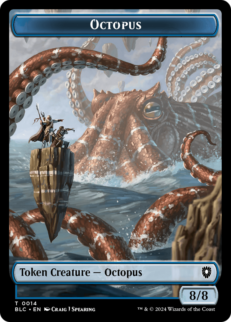 Octopus // Rabbit Double-Sided Token [Bloomburrow Commander Tokens] | Empire Gaming NC