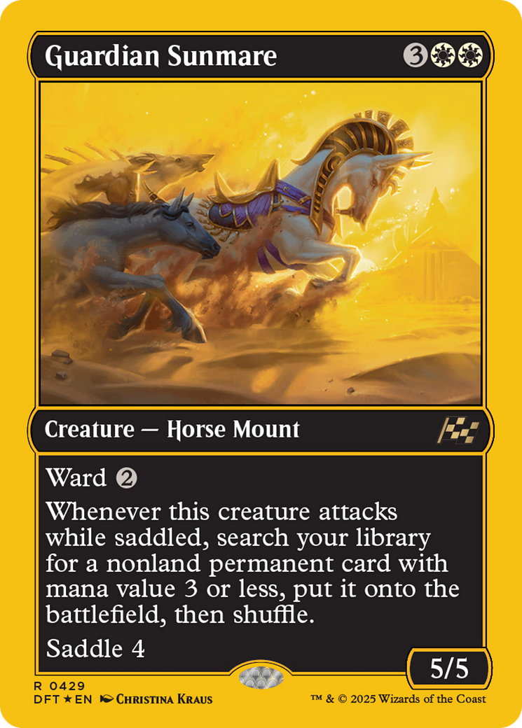 Guardian Sunmare (First-Place Foil) [Aetherdrift] | Empire Gaming NC