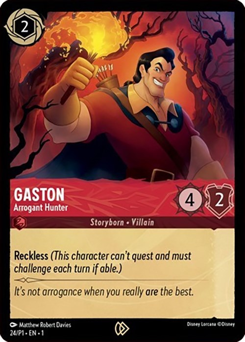 Gaston - Arrogant Hunter (24) [Promo Cards] | Empire Gaming NC
