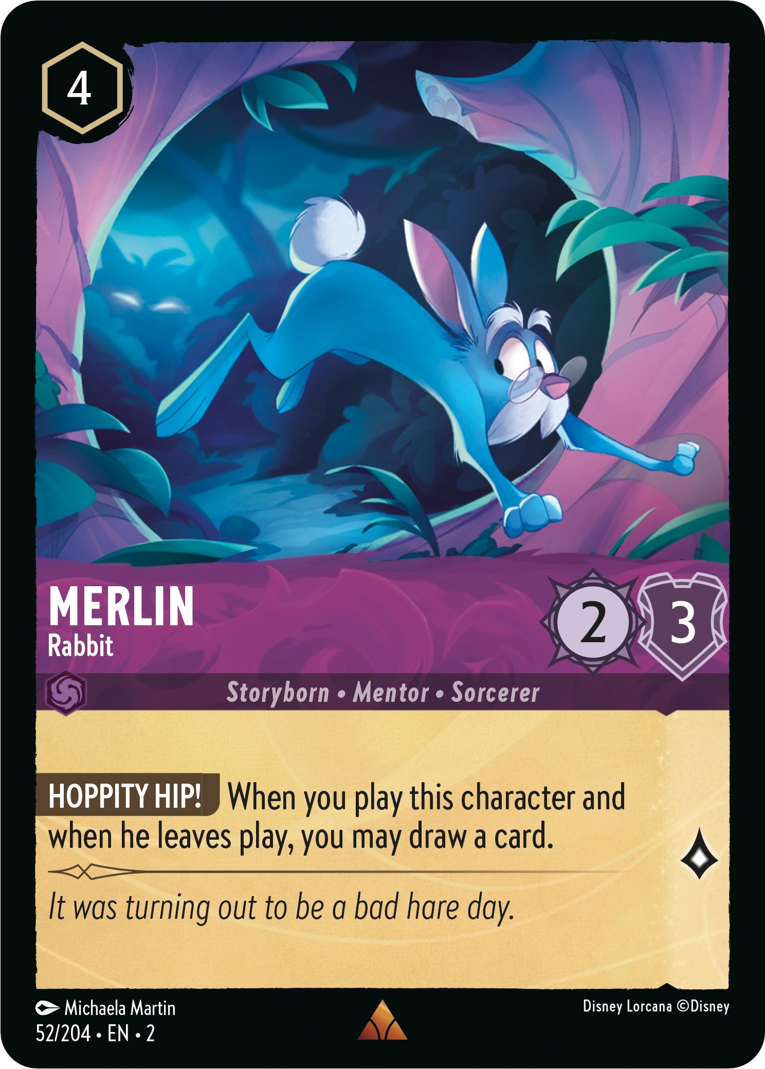 Merlin - Rabbit (52/204) [Rise of the Floodborn] | Empire Gaming NC