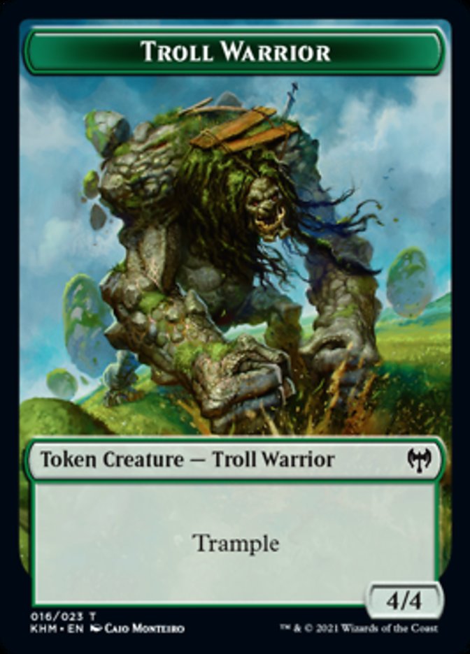Troll Warrior Token [Kaldheim Tokens] | Empire Gaming NC