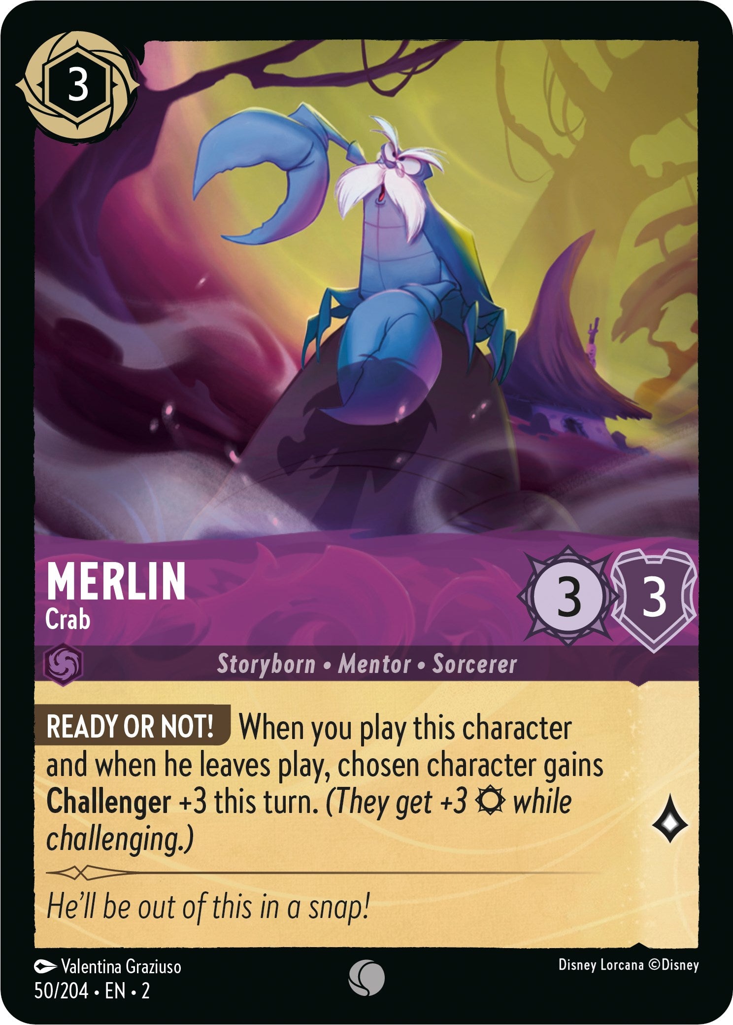 Merlin - Crab (50/204) [Rise of the Floodborn] | Empire Gaming NC