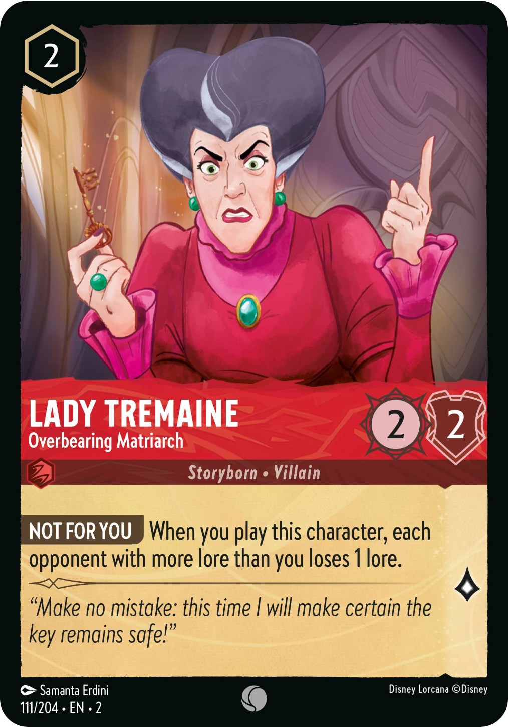 Lady Tremaine - Overbearing Matriarch (111/204) [Rise of the Floodborn] | Empire Gaming NC