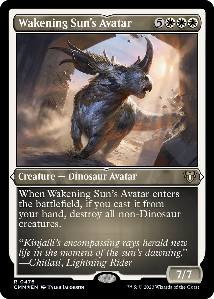 Wakening Sun's Avatar (Foil Etched) [Commander Masters] | Empire Gaming NC