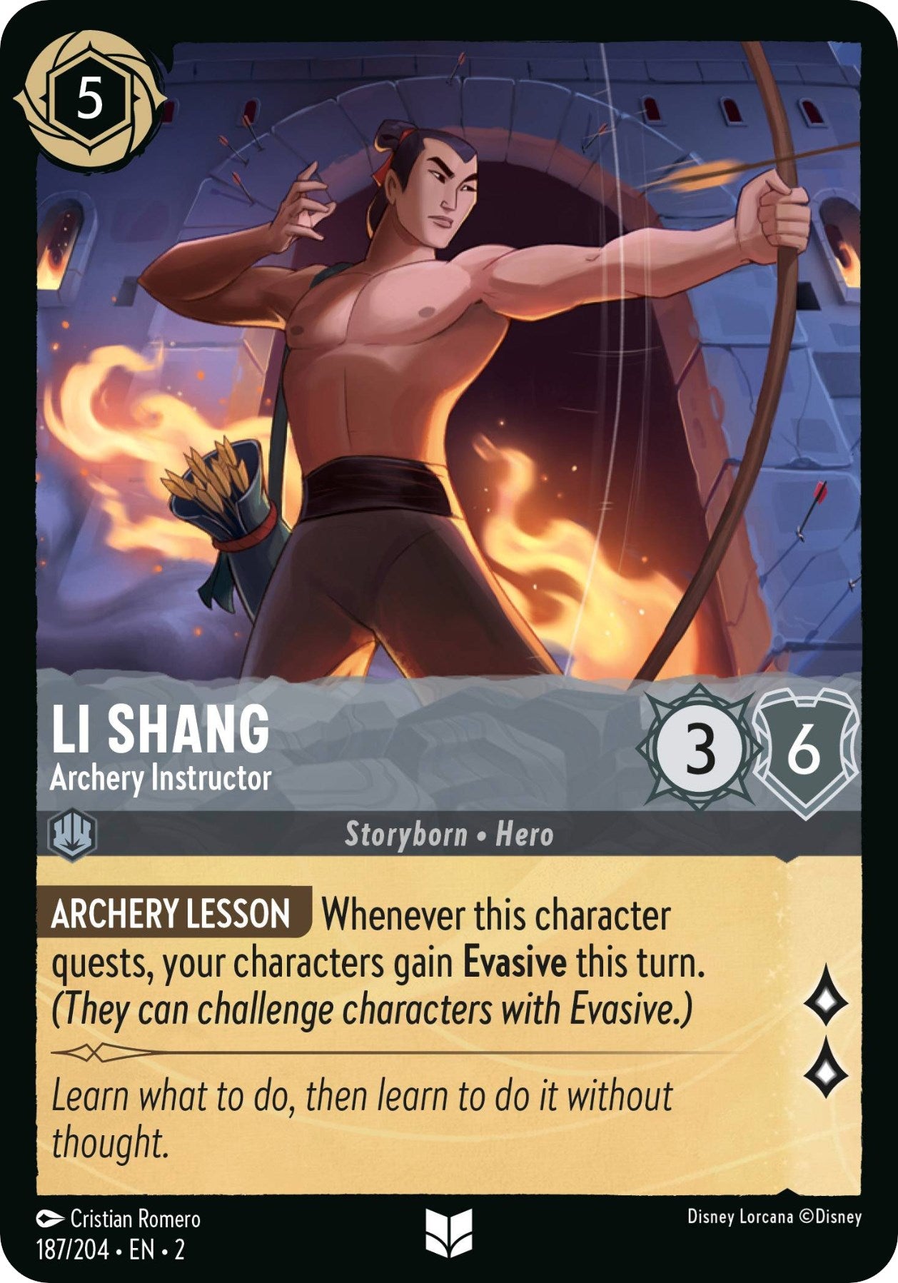 Li Shang - Archery Instructor (187/204) [Rise of the Floodborn] | Empire Gaming NC