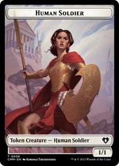 Human Soldier // Elemental (0025) Double-Sided Token [Commander Masters Tokens] | Empire Gaming NC