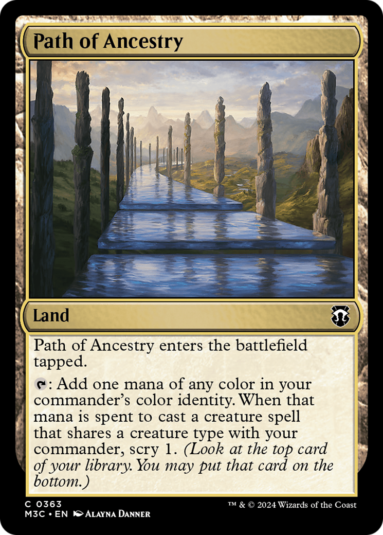 Path of Ancestry (Ripple Foil) [Modern Horizons 3 Commander] | Empire Gaming NC