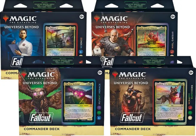 MTG Universes Beyond: Fallout Commander Set of 4 | Empire Gaming NC