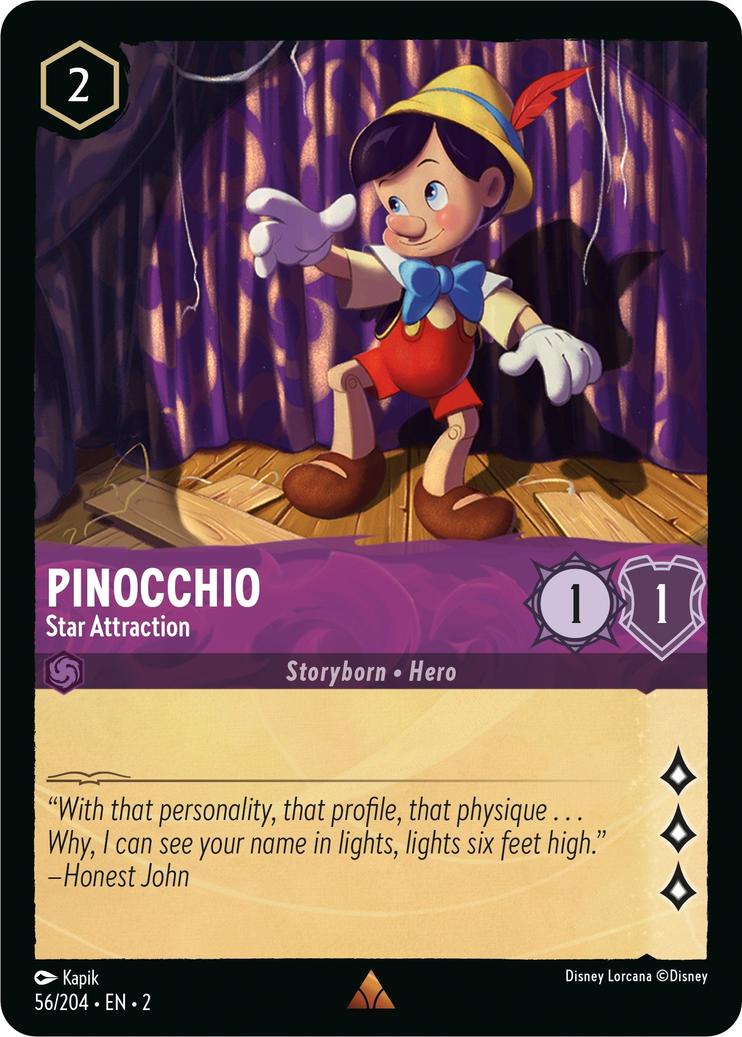 Pinocchio - Star Attraction (56/204) [Rise of the Floodborn] | Empire Gaming NC
