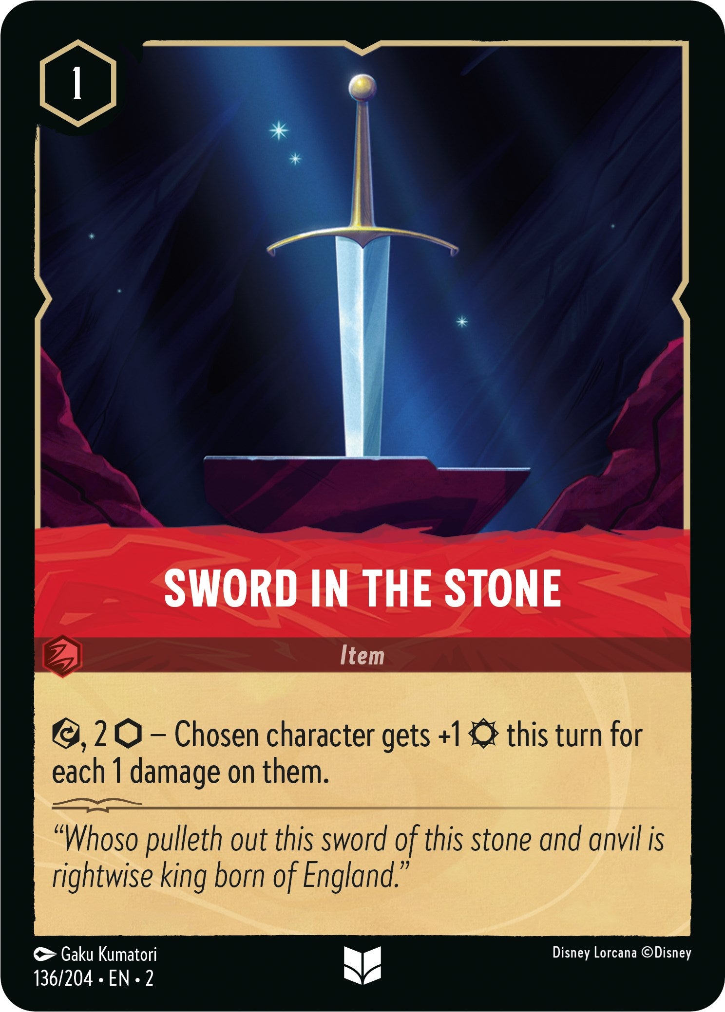 Sword in the Stone (136/204) [Rise of the Floodborn] | Empire Gaming NC