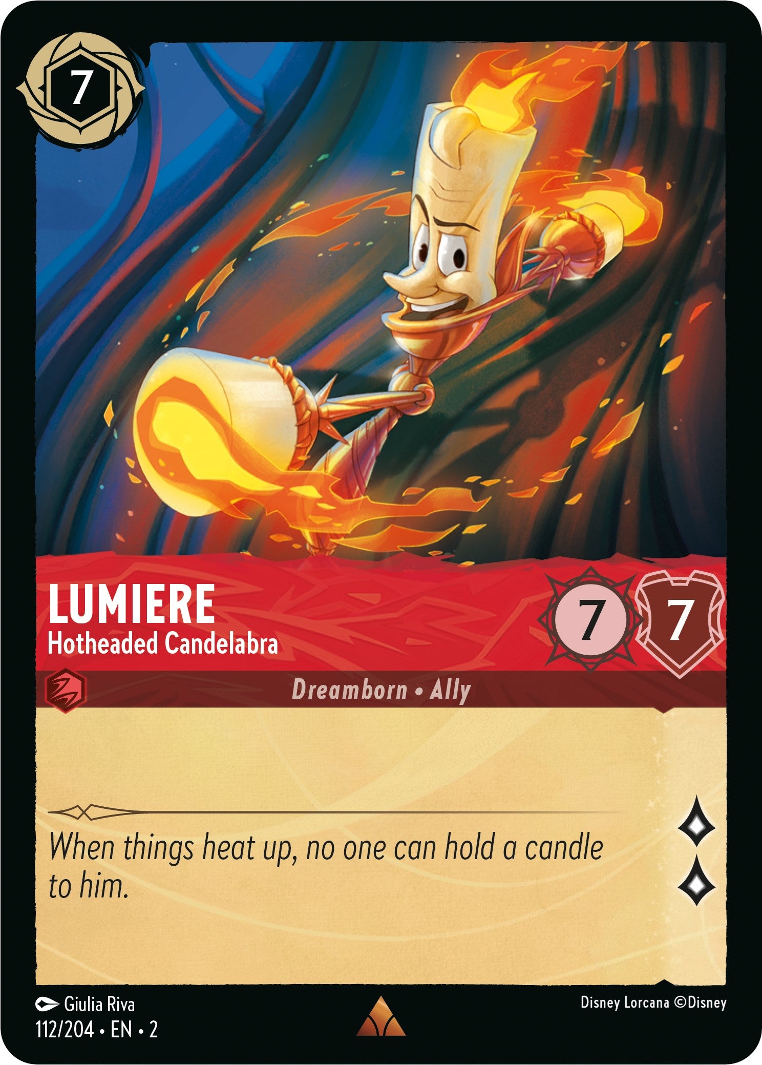 Lumiere - Hotheaded Candelabra (112/204) [Rise of the Floodborn] | Empire Gaming NC