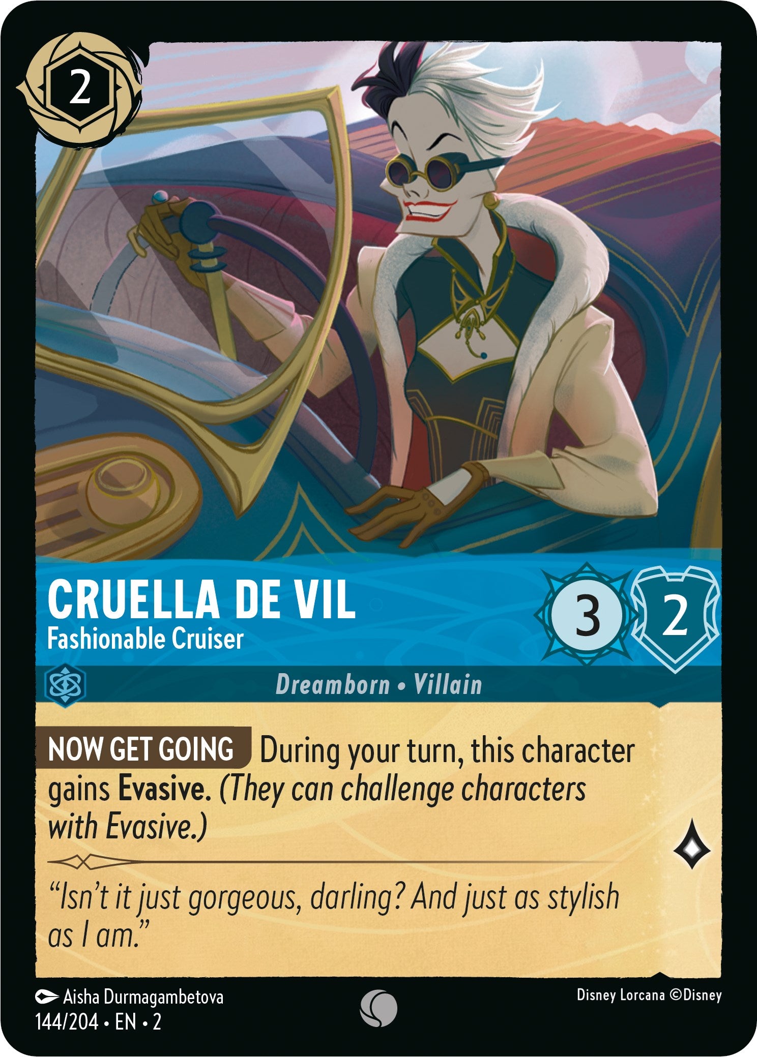 Cruella De Vil - Fashionable Cruiser (144/204) [Rise of the Floodborn] | Empire Gaming NC
