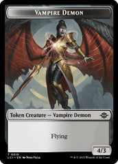 Vampire // Vampire Demon Double-Sided Token [The Lost Caverns of Ixalan Tokens] | Empire Gaming NC