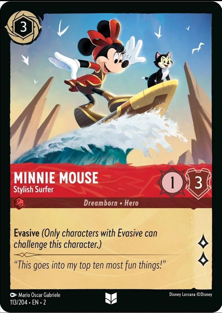 Minnie Mouse - Stylish Surfer (113/204) [Rise of the Floodborn] | Empire Gaming NC