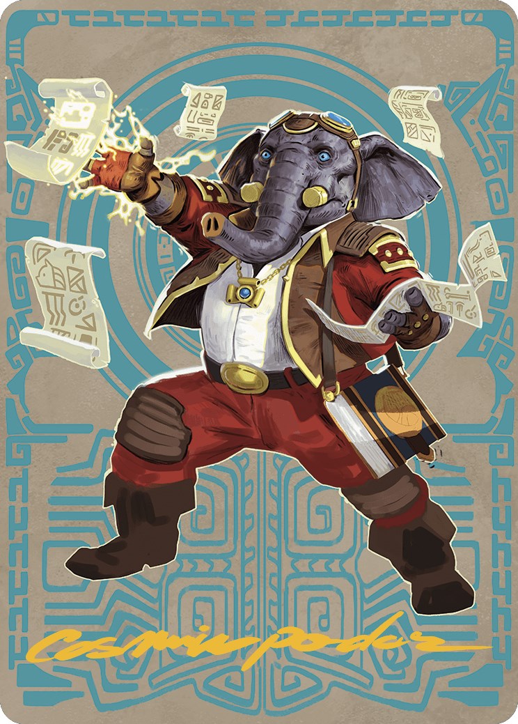 Quintorius Kand Art Card (65/81) (Gold-Stamped Signature) [The Lost Caverns of Ixalan Art Series] | Empire Gaming NC