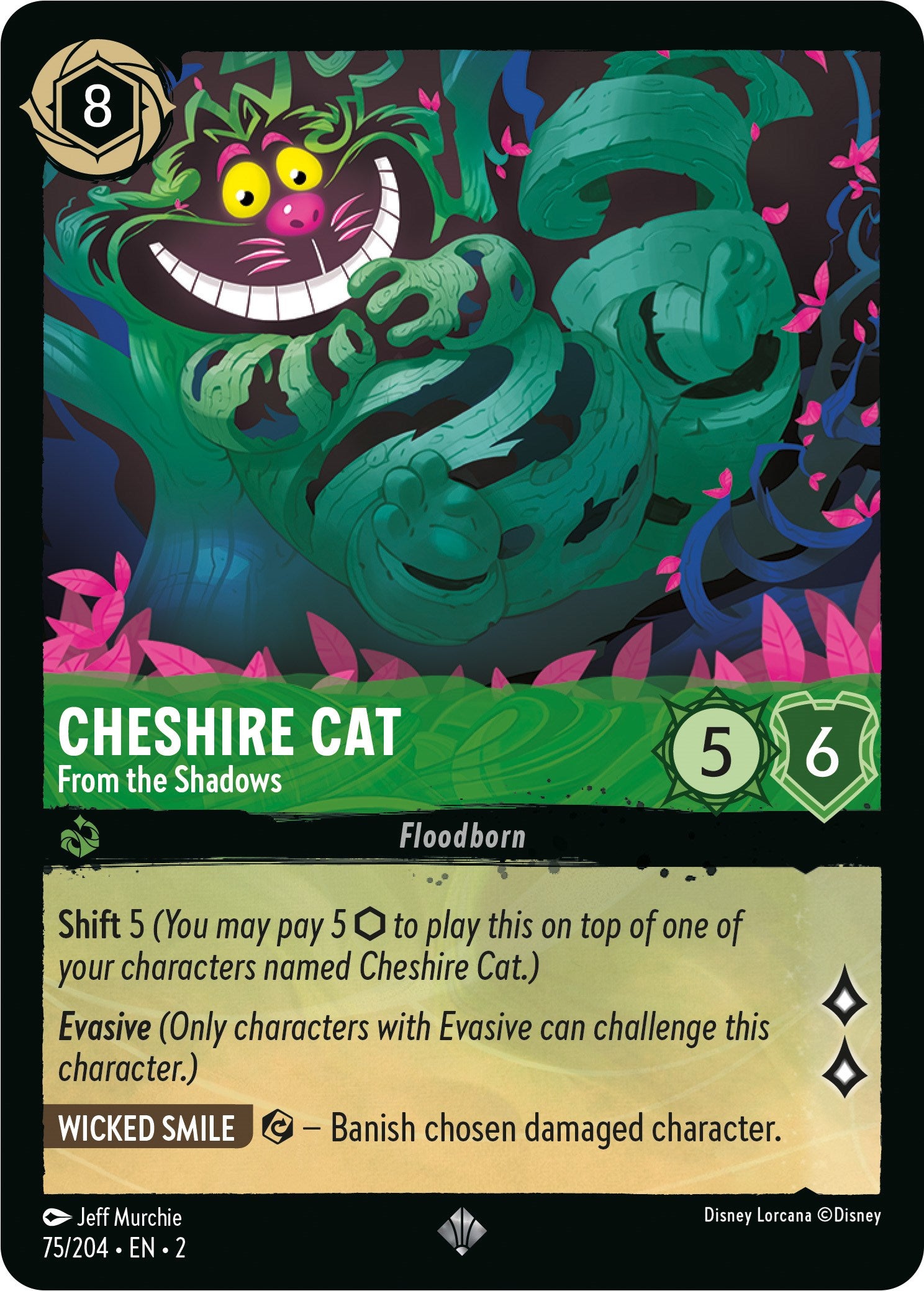 Cheshire Cat - From the Shadows (75/204) [Rise of the Floodborn] | Empire Gaming NC