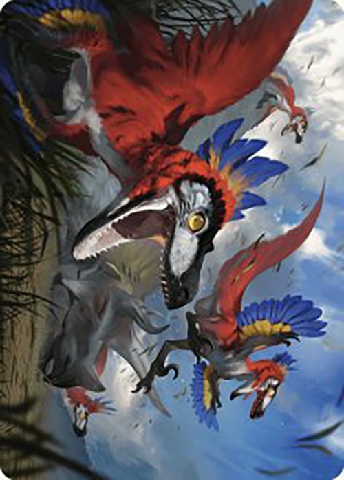 Wrathful Raptors Art Card [The Lost Caverns of Ixalan Art Series] | Empire Gaming NC