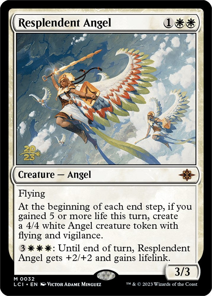 Resplendent Angel (LCI) [The Lost Caverns of Ixalan Prerelease Cards] | Empire Gaming NC