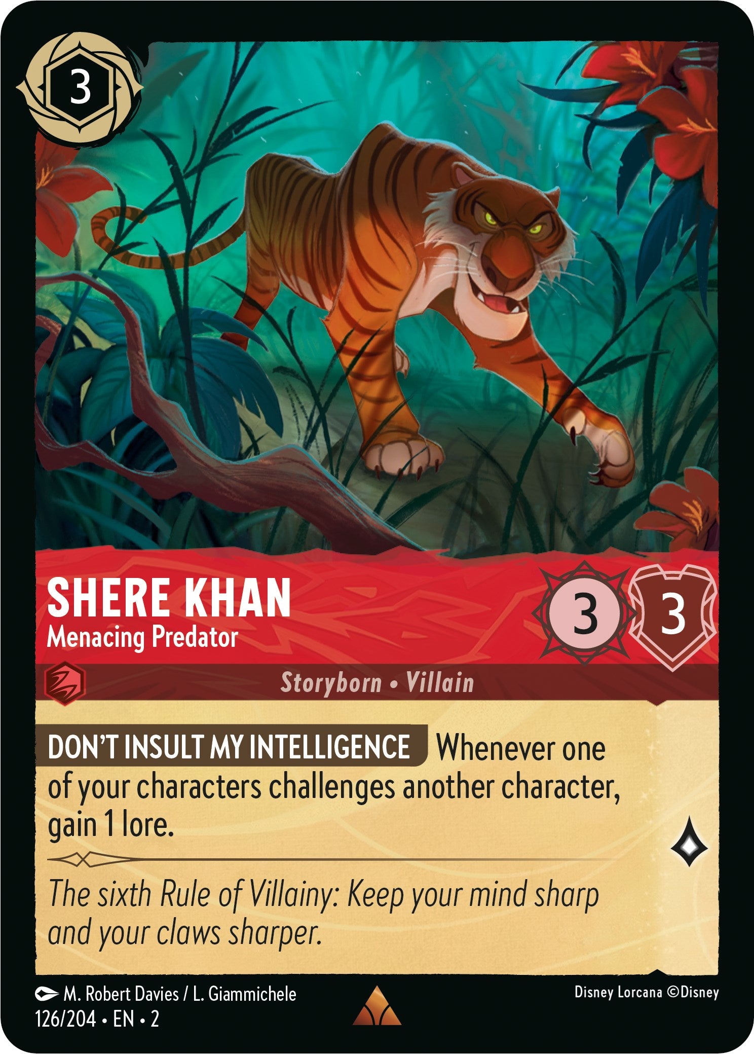 Shere Khan - Menacing Predator (126/204) [Rise of the Floodborn] | Empire Gaming NC
