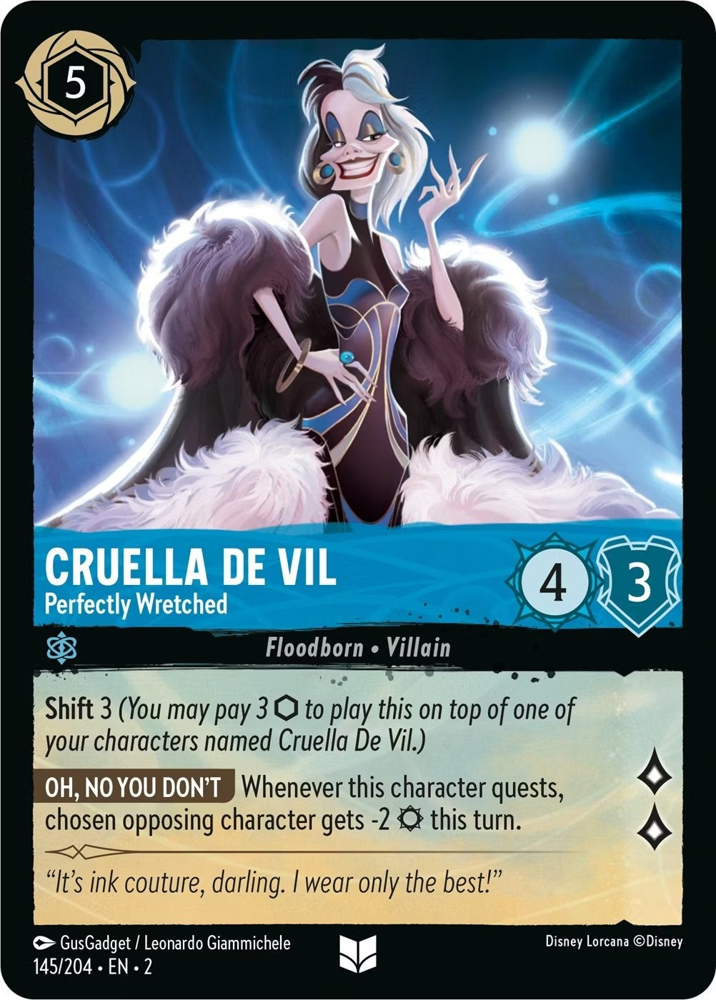 Cruella De Vil - Perfectly Wretched (145/204) [Rise of the Floodborn] | Empire Gaming NC