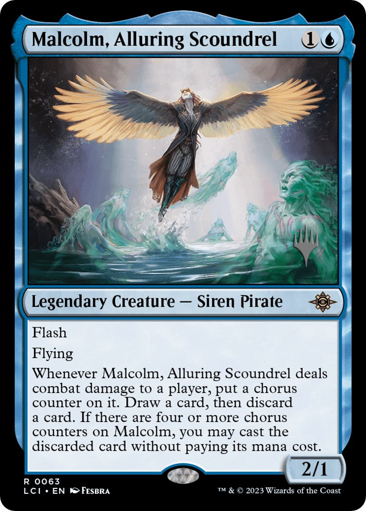 Malcolm, Alluring Scoundrel (Promo Pack) [The Lost Caverns of Ixalan Promos] | Empire Gaming NC