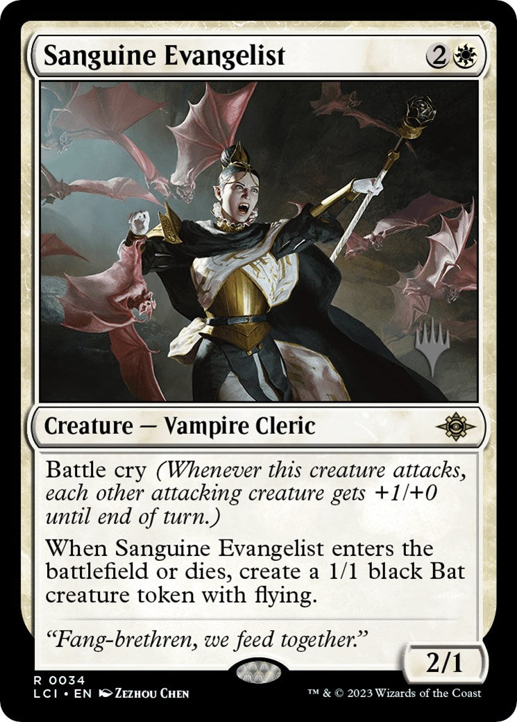 Sanguine Evangelist (Promo Pack) [The Lost Caverns of Ixalan Promos] | Empire Gaming NC