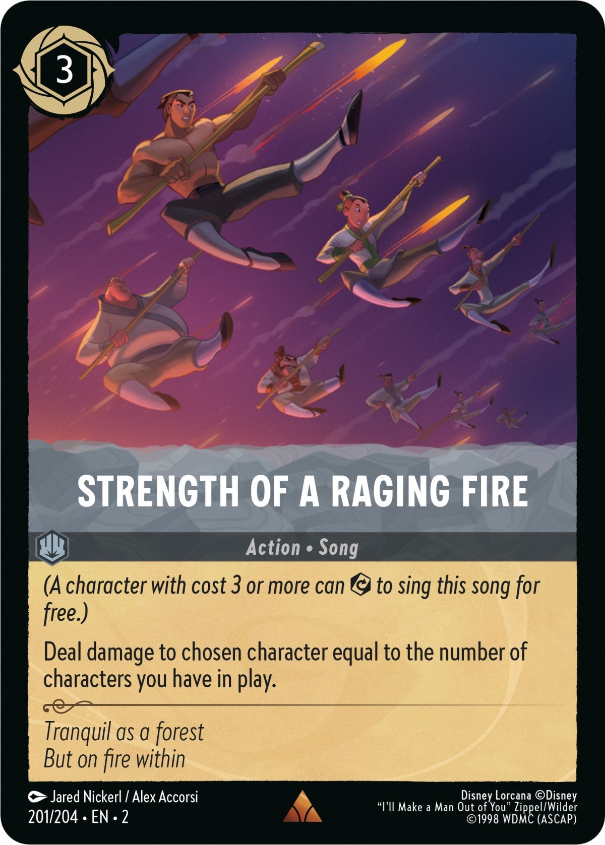 Strength of a Raging Fire (201/204) [Rise of the Floodborn] | Empire Gaming NC