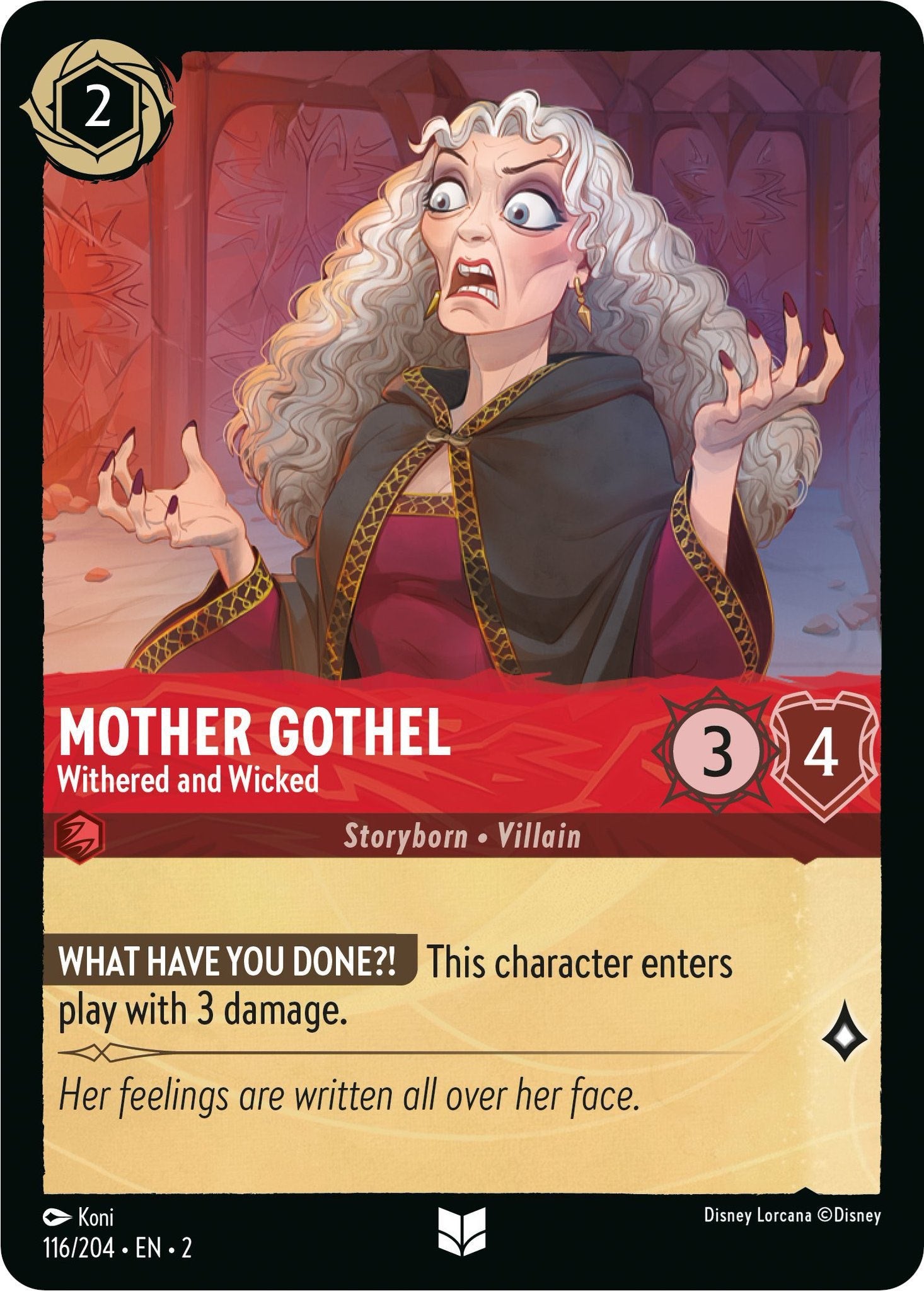 Mother Gothel - Withered and Wicked (116/204) [Rise of the Floodborn] | Empire Gaming NC
