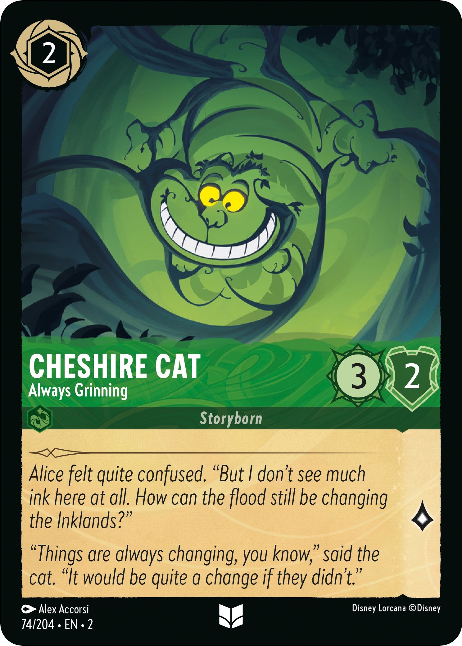 Cheshire Cat - Always Grinning (74/204) [Rise of the Floodborn] | Empire Gaming NC