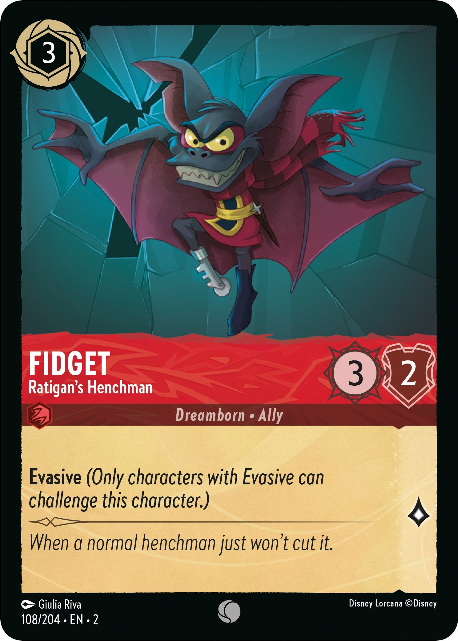 Fidget - Ratigan's Henchman (108/204) [Rise of the Floodborn] | Empire Gaming NC