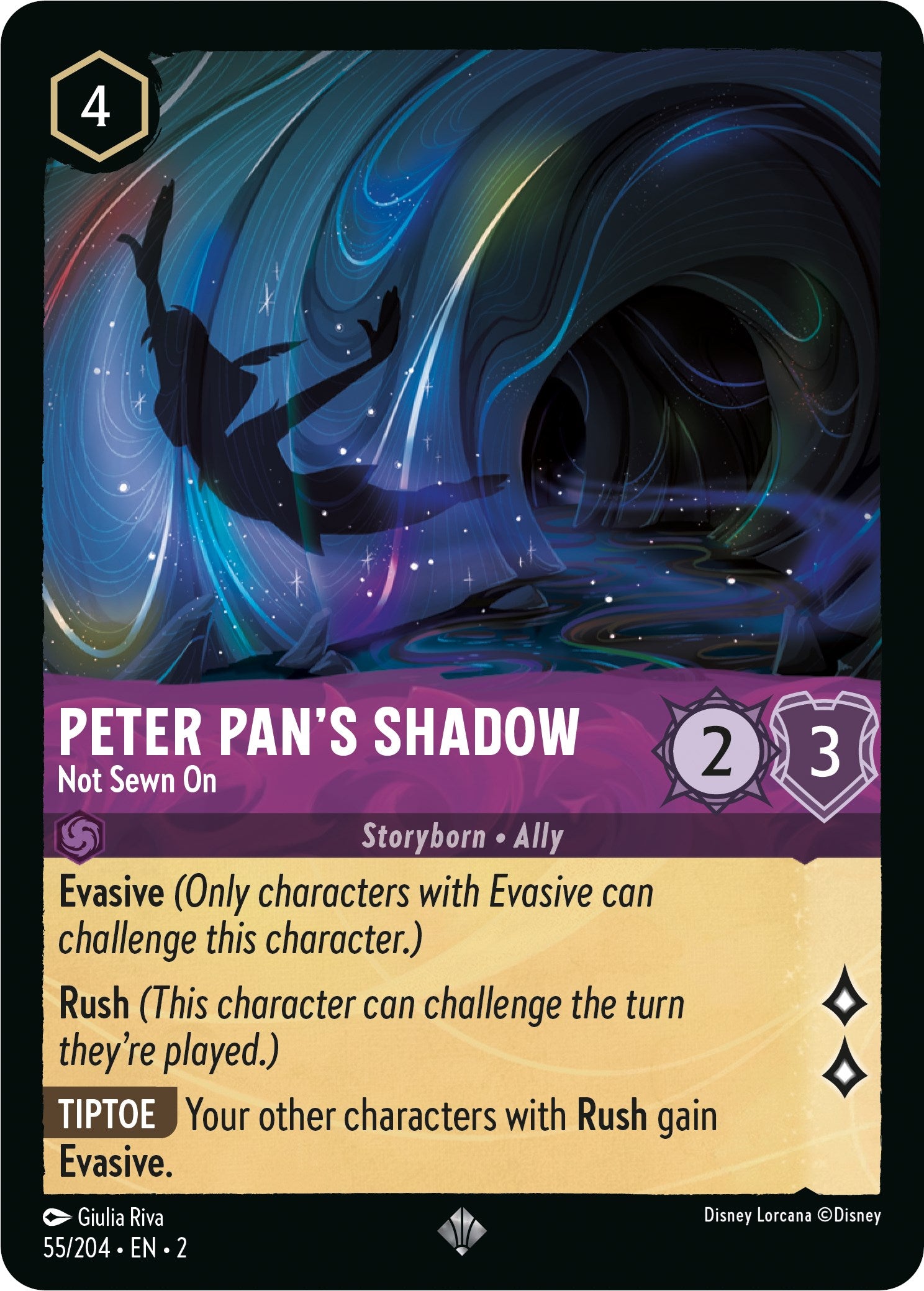 Peter Pan's Shadow - Not Sewn On (55/204) [Rise of the Floodborn] | Empire Gaming NC